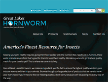 Tablet Screenshot of greatlakeshornworm.com